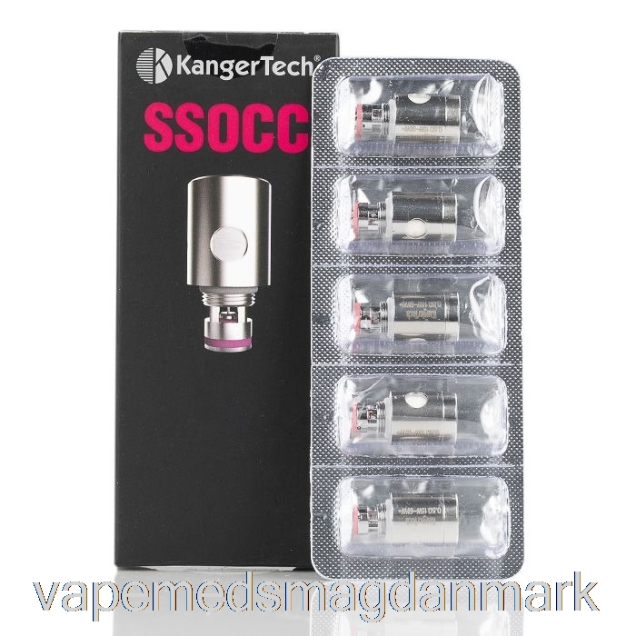 Vape Juice Kanger Ssocc Erstatningsspoler 0,5ohm Ss Coils